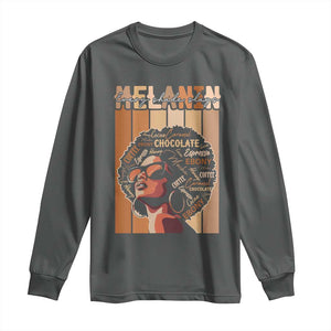 Melanin Every Shade Slays Long Sleeve Shirt Melanin Afro Queen African American Pride TS11 Dark Heather Print Your Wear