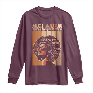 Melanin Every Shade Slays Long Sleeve Shirt Melanin Afro Queen African American Pride TS11 Maroon Print Your Wear