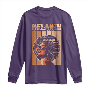 Melanin Every Shade Slays Long Sleeve Shirt Melanin Afro Queen African American Pride TS11 Purple Print Your Wear