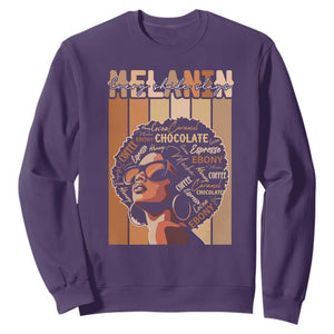 Melanin Every Shade Slays Sweatshirt Melanin Afro Queen African American Pride TS11 Purple Print Your Wear