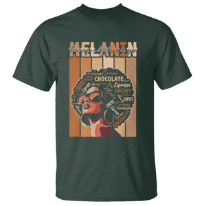 Melanin Every Shade Slays T Shirt Melanin Afro Queen African American Pride TS11 Dark Forest Green Print Your Wear