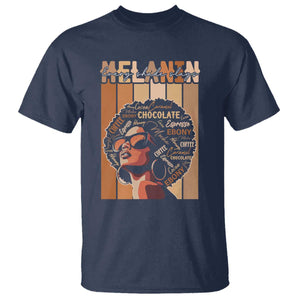 Melanin Every Shade Slays T Shirt Melanin Afro Queen African American Pride TS11 Navy Print Your Wear