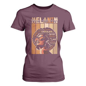 Melanin Every Shade Slays T Shirt For Women Melanin Afro Queen African American Pride TS11 Maroon Print Your Wear