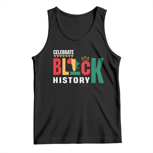 Celebrate Black History Tank Top African American History Africa Map TS11 Black Print Your Wear