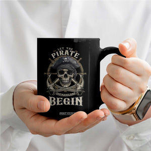 Funny Let The Pirate Shenanigans Begin Coffee Mug Vintage Captain Crossbones Freebooter TS11 Print Your Wear