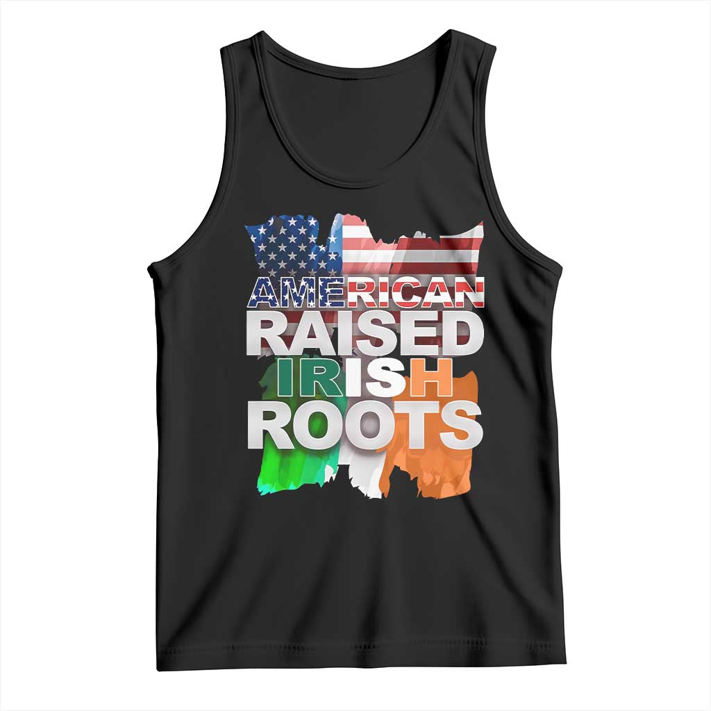 Irish American Tank Top American Raised Irish Roots St Patrick's Day TS11 Black Print Your Wear