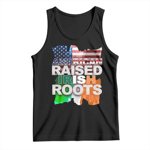 Irish American Tank Top American Raised Irish Roots St Patrick's Day TS11 Black Print Your Wear
