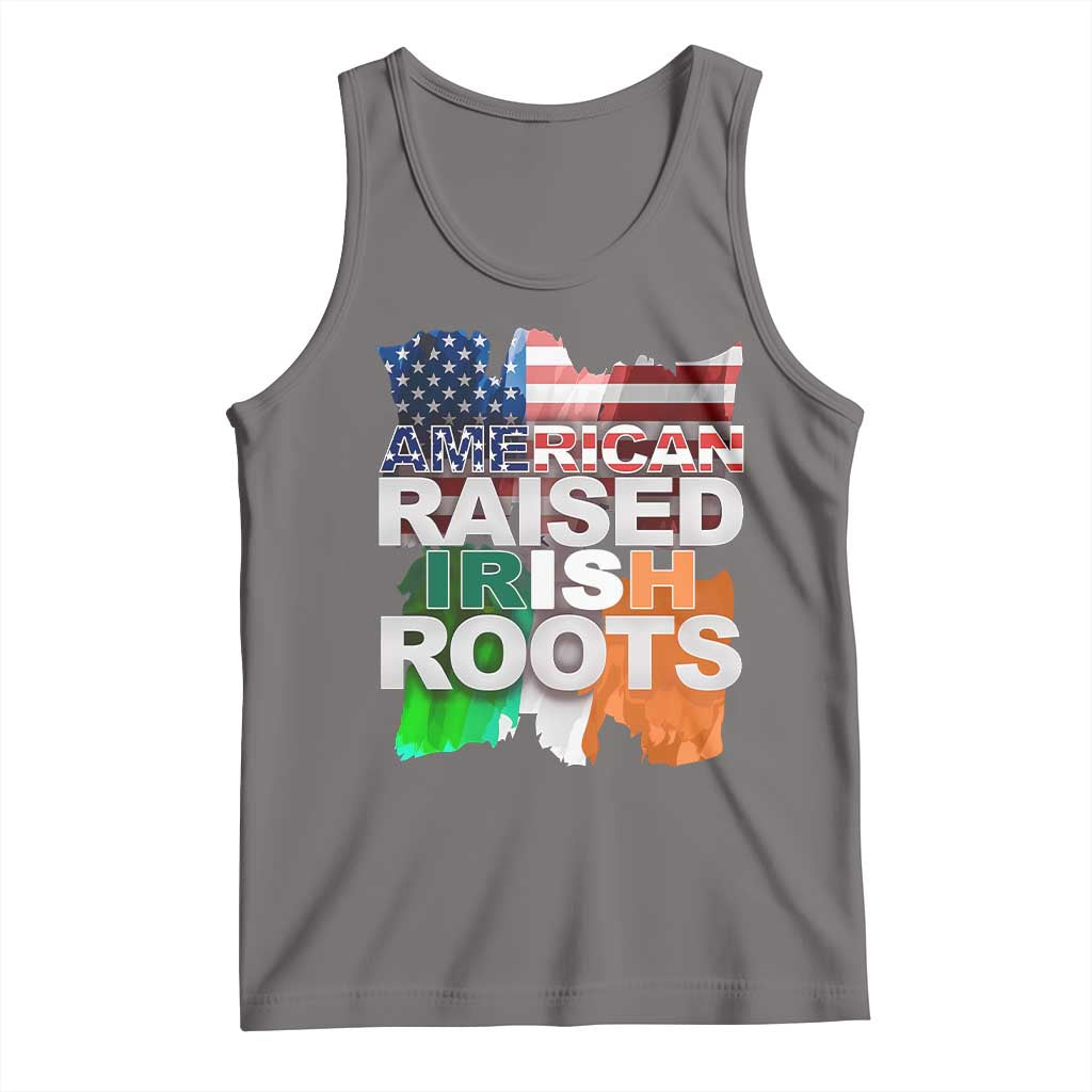 Irish American Tank Top American Raised Irish Roots St Patrick's Day TS11 Deep Heather Print Your Wear