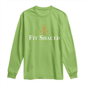 Funny St Patrick's Day Irish Beer Drinking Long Sleeve Shirt Fit Shaced Shamrock TS11 Lime Print Your Wear