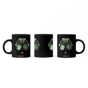 Funny St Patrick's Day Mothman Cryptid Creature Shamrock Coffee Mug TS11 Print Your Wear