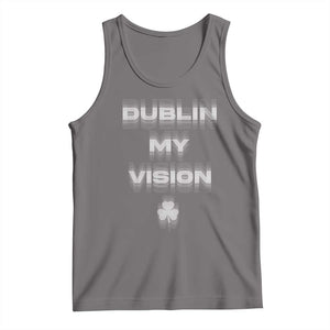 Funny Irish Beer Drinking St Patrick's Day Dublin My Vision Tank Top Shamrock TS11 Deep Heather Print Your Wear