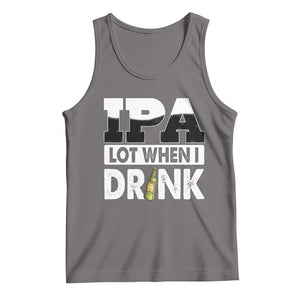 Funny Irish Black Beer Drinking St Patrick's Day Tank Top IPA Lot When I Drink TS11 Deep Heather Print Your Wear