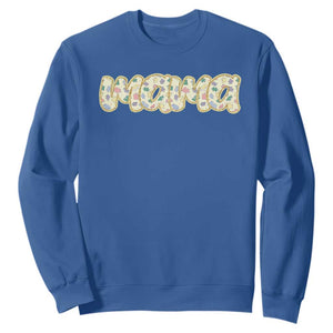 Autism Mama Sweatshirt Autism Awareness Mental Health Puzzle Glitter Print TS11 Royal Blue Print Your Wear