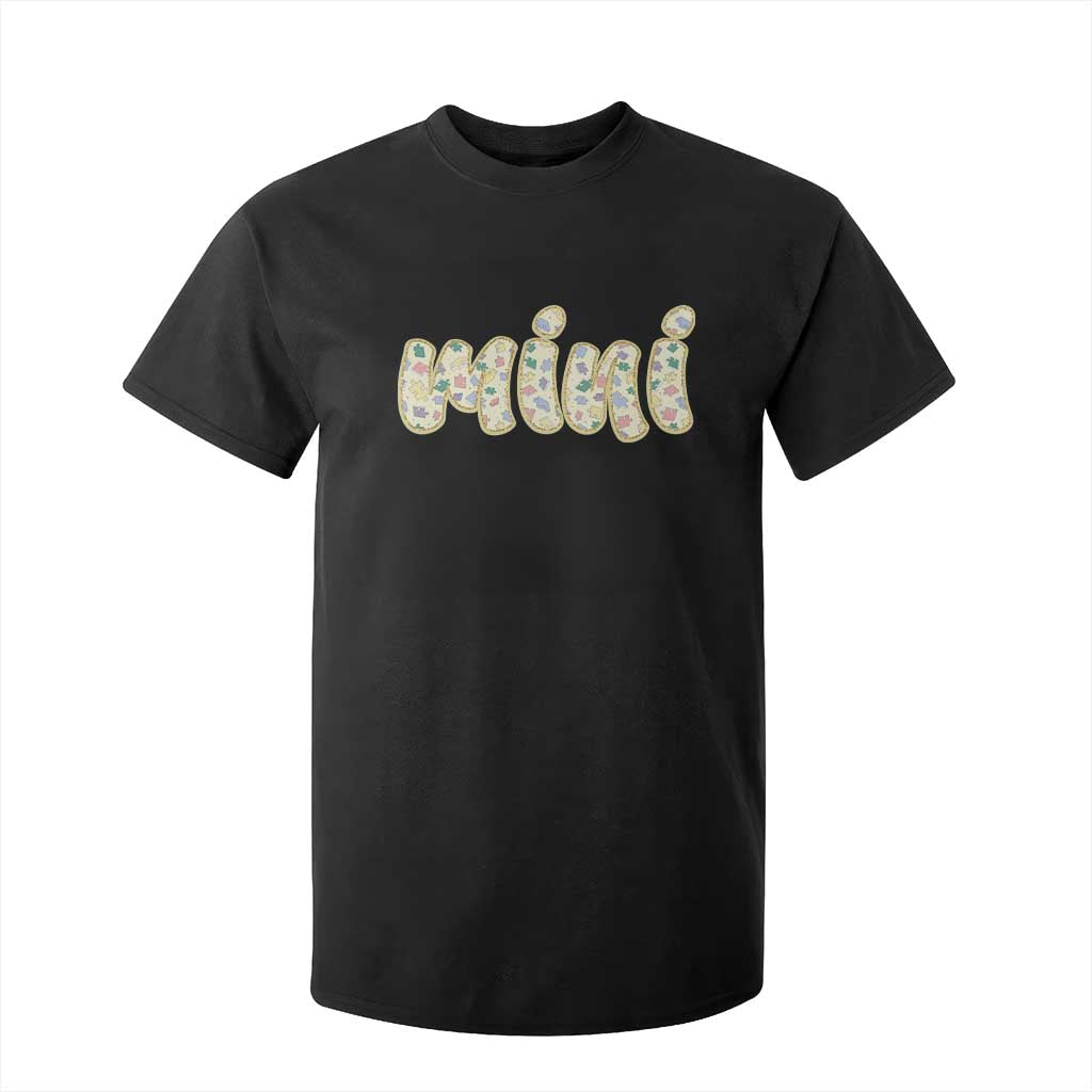 Autism Mini T Shirt For Kid Autism Awareness Mental Health Puzzle Glitter Print TS11 Black Print Your Wear
