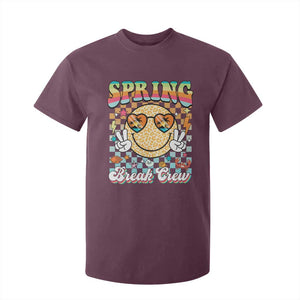 Funny Spring Break Crew T Shirt For Kid Spring Vacation Beach Family Matching TS11 Maroon Print Your Wear