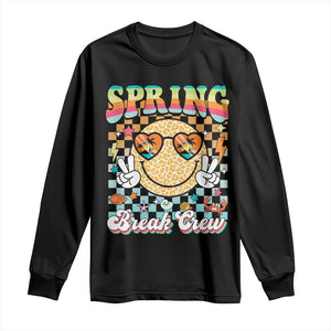 Funny Spring Break Crew Long Sleeve Shirt Spring Vacation Beach Family Matching TS11 Black Print Your Wear