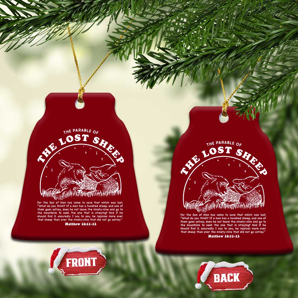 The Parable Of The Lost Sheep Ceramic Ornament Christian Bible Verse TS11 Print Your Wear