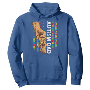 Autism Dad Awareness American Flag Fist Bump Hoodie TS11 Royal Blue Print Your Wear