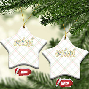 Autism Mini Ceramic Ornament Autism Awareness Mental Health Puzzle Glitter Print TS11 Print Your Wear