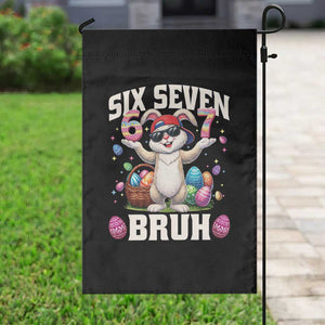 Funny Easter Day Six Seven Bruh Garden Flag 67 Bunny Easter Eggs TS11 Print Your Wear