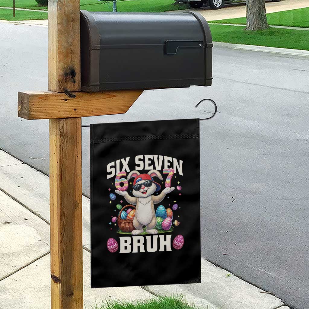 Funny Easter Day Six Seven Bruh Garden Flag 67 Bunny Easter Eggs TS11 Print Your Wear