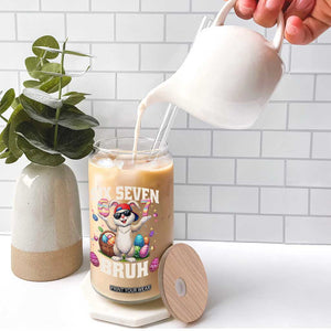 Funny Easter Day Six Seven Bruh Glass Can 67 Bunny Easter Eggs TS11 Print Your Wear
