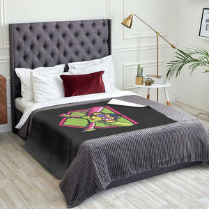 Party Monkey Baseball Drip Funny Animals Lover Throw Blanket TS11 Print Your Wear