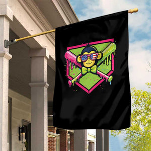 Party Monkey Baseball Drip Funny Animals Lover Garden Flag TS11 Print Your Wear