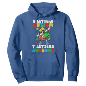 Funny 67 Autism Awareness Hoodie 6 Letters Autism 7 Letters Awesome Dabbing Puzzle TS11 Royal Blue Print Your Wear