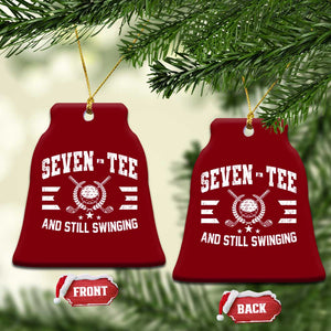 90th Birthday Golf Ceramic Ornament Funny Nine Tee And Still Swinging 90 Years Old TS11 Print Your Wear
