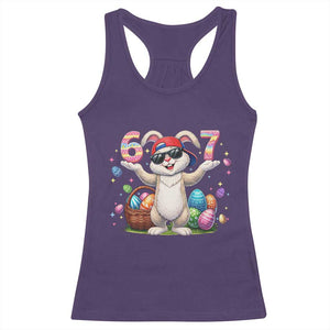 Funny Easter Day Six Seven 67 Bunny Boys Kids Racerback Tank Top TS11 Purple Print Your Wear