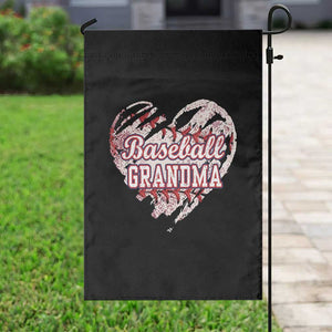 Baseball Grandma Garden Flag Vintage Baseball Heart Game Day TS11 Print Your Wear