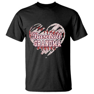 Baseball Grandma T Shirt Vintage Baseball Heart Game Day TS11 Black Print Your Wear