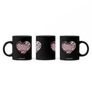 Baseball Sister Coffee Mug Vintage Baseball Heart Game Day TS11 Print Your Wear
