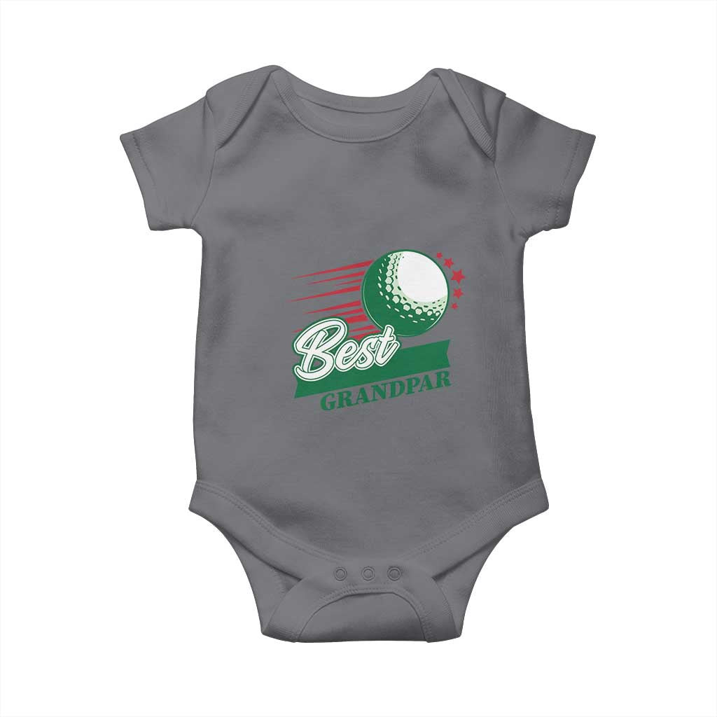 Golfing Dad Baby Onesie Best Grandpar Golf Ball Father's Day TS11 Charcoal Print Your Wear