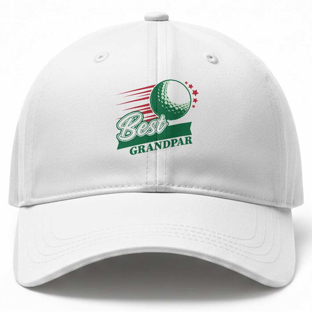 Golfing Dad Baseball Cap Best Grandpar Golf Ball Father's Day TS11 Print Your Wear