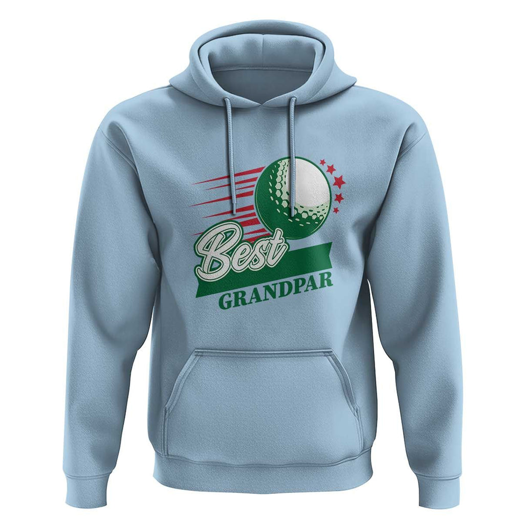 Golfing Dad Hoodie Best Grandpar Golf Ball Father's Day TS11 Light Blue Print Your Wear