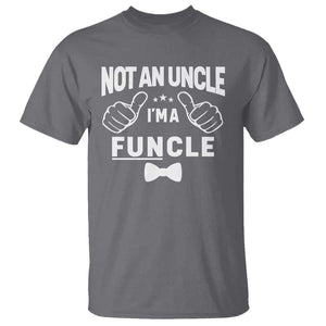 Funny Not An Uncle I'm A Funcle T Shirt Vintage Ribbon Star TS11 Charcoal Print Your Wear