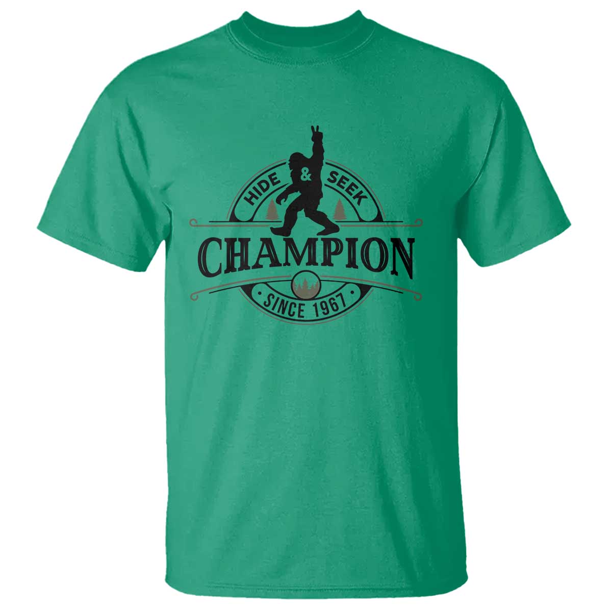 Bigfoot Lover T Shirt Hide And Seek Champion Vintage Sasquatch TS11 Irish Green Print Your Wear