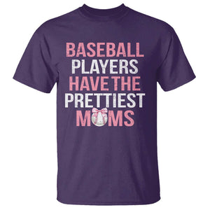 Funny Baseball T Shirt Baseball Players Have The Prettiest Moms Vintage Ribbon Ball TS11 Purple Print Your Wear