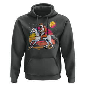 Astronaut Cowboy Hoodie Spaceman Planets Space Galaxy Western Style TS11 Dark Heather Print Your Wear