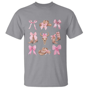 Cowgirl Coquette T Shirt Pink Bow Cowboy Hat Boots Western Country TS11 Sport Gray Print Your Wear