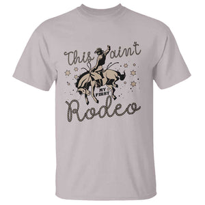 Retro Western Cowboy T Shirt This Ain't My First Rodeo Country Rope TS11 Ice Gray Print Your Wear