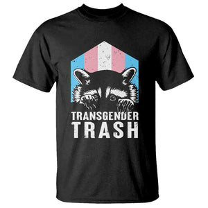 Transgender Trash Raccoon T Shirt LGBT Vintage Rainbow Flag Pride Month TS11 Black Print Your Wear