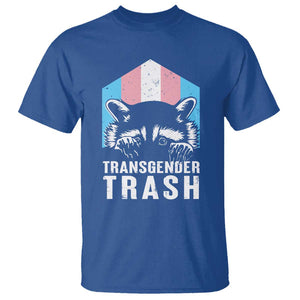 Transgender Trash Raccoon T Shirt LGBT Vintage Rainbow Flag Pride Month TS11 Royal Blue Print Your Wear