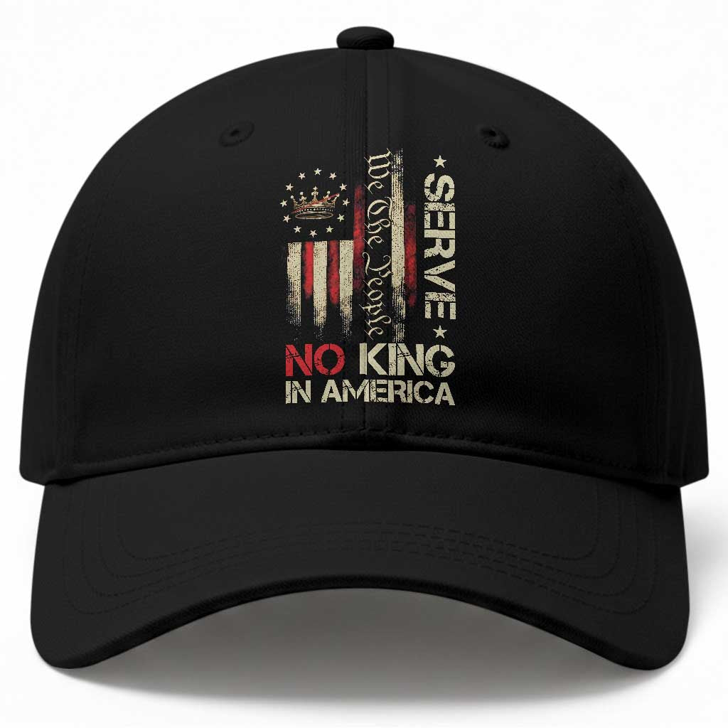Funny We The People Serve No King In American Baseball Cap Vintage Betsy Ross Flag TS11 Print Your Wear