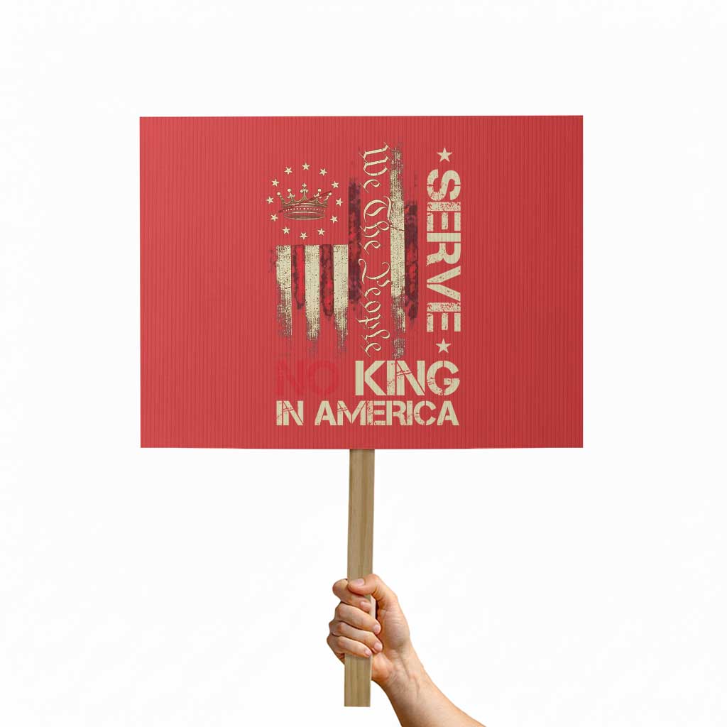 Funny We The People Serve No King In American Protest Sign Vintage Betsy Ross Flag TS11 Horizontal 18