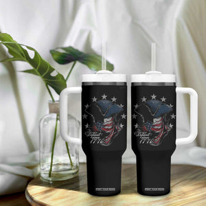 Funny Defiant Since 1776 Tumbler With Handle Minutemen American Revolution TS11 Print Your Wear