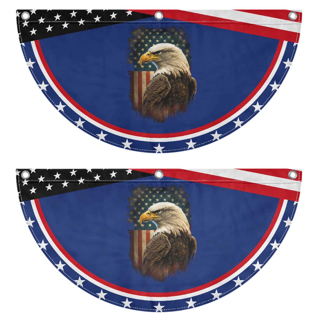Funny American Flag Bald Eagle Patriotic 4th of July Patriotic Fan Flag TS11 2pcs pack Classic Navy Print Your Wear