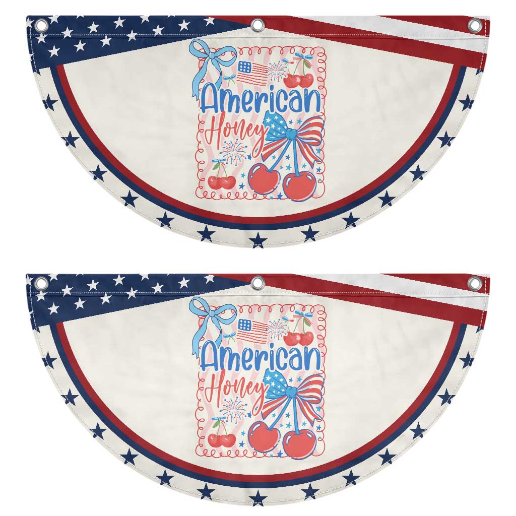 Funny 4th Of July American Honey Patriotic Fan Flag USA Independence Day Coquette TS11 2pcs pack Classic Beige Print Your Wear